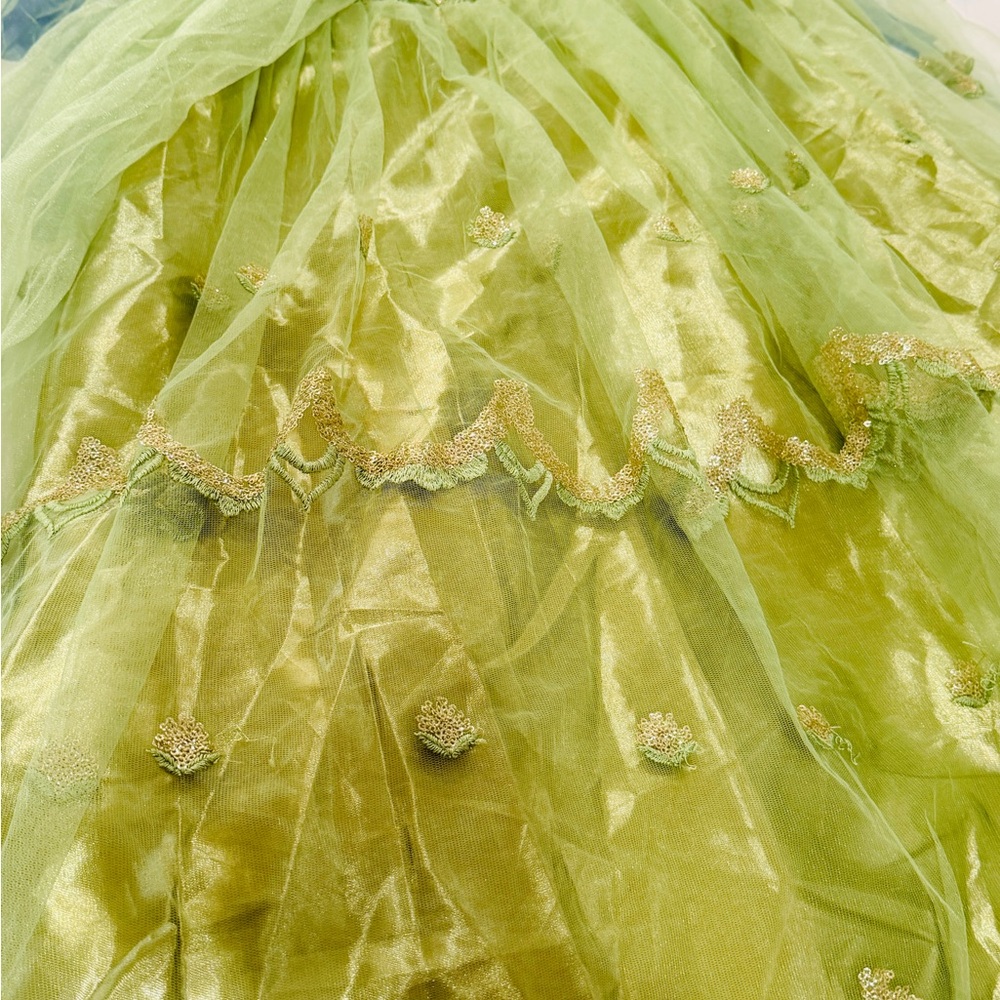 Elegant Green Kids Dress